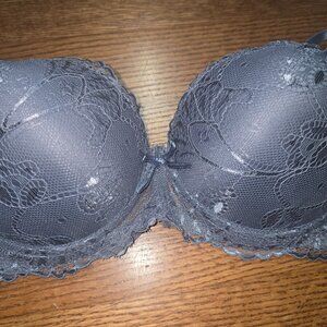 Slate Blue | Push Up | Lace | 36C